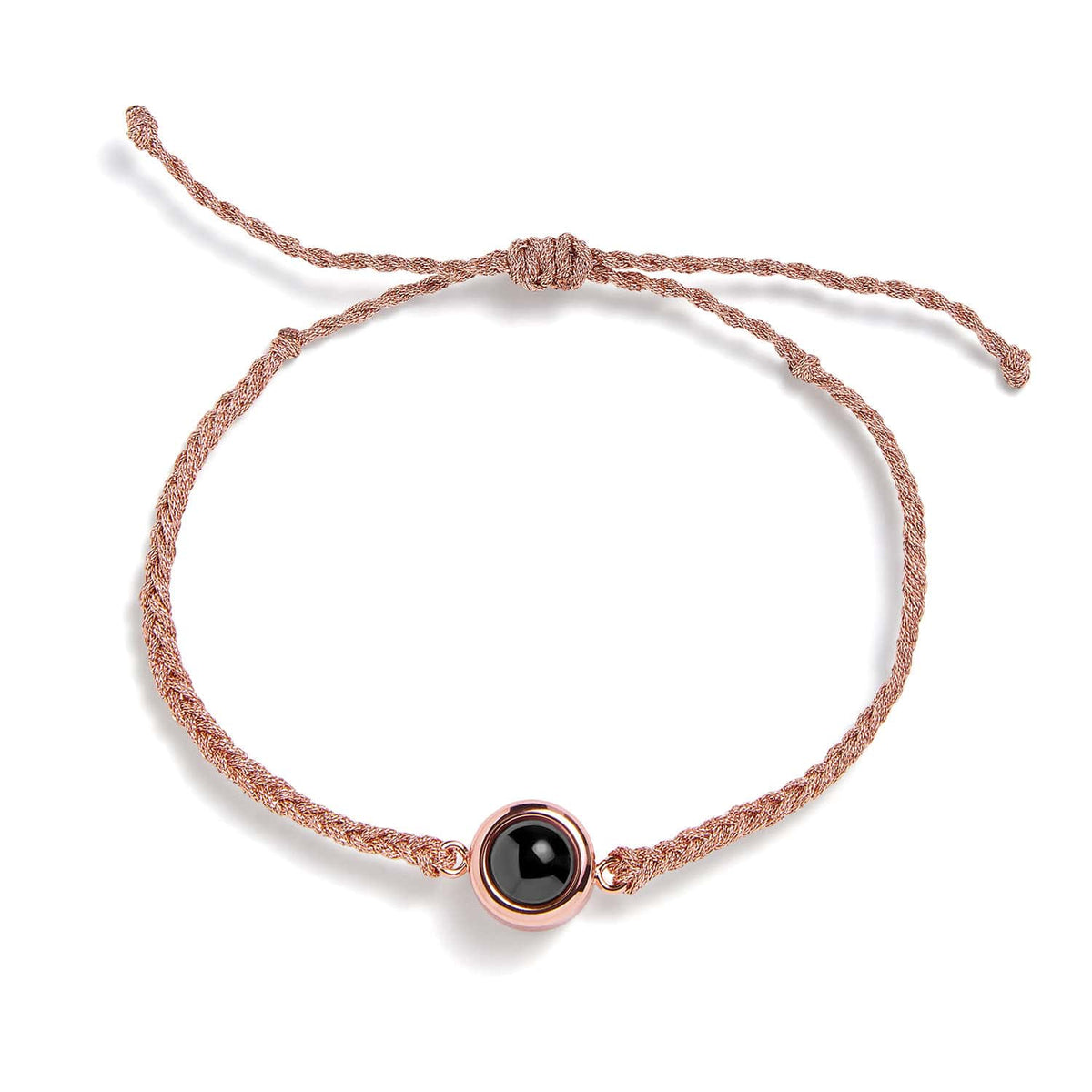 Bracelet photo personnalisé – rose
