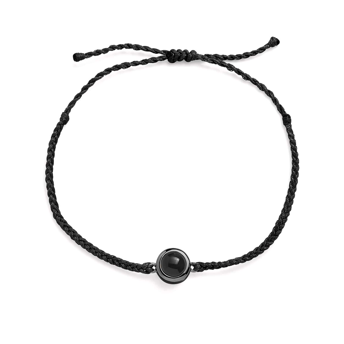 Bracelet photo personnalisé – noir