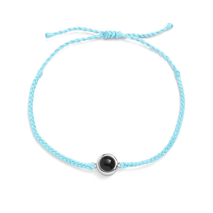 Bracelet photo personnalisé – bleu