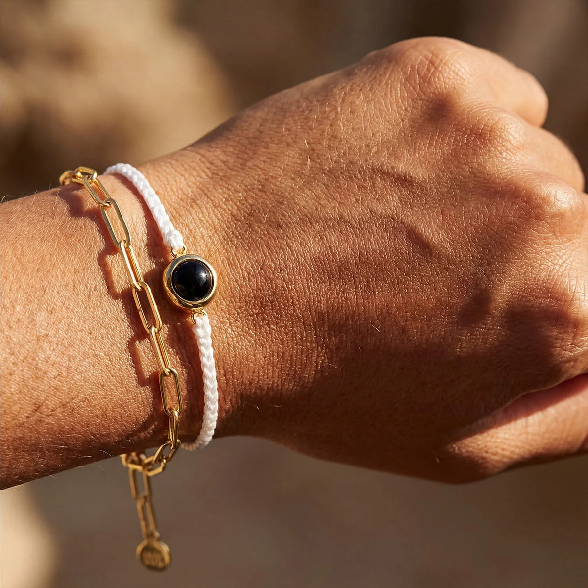 Bracelet Photo Personnalisé – Médaillon Rond