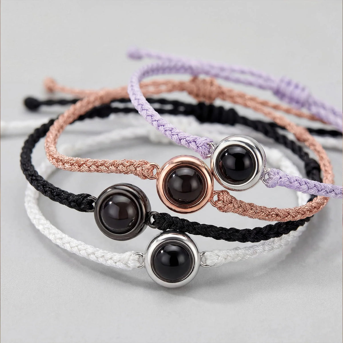 Bracelet Photo Personnalisé – Médaillon Rond